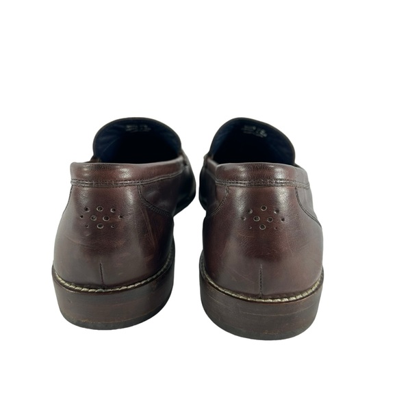 Genuine men Cole Haan pecan brown tassel leather loafers shoes 11 M main image 6